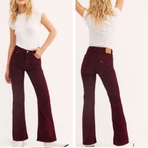 LEVIS RIBCAGE FLARE SHIRAZ CORDUROY JEANS …